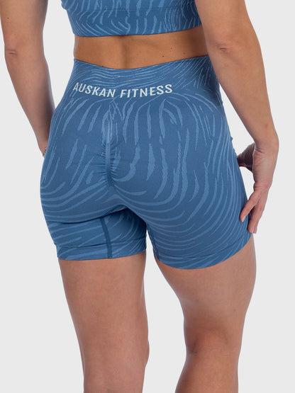 Zebra Camo Bleu short